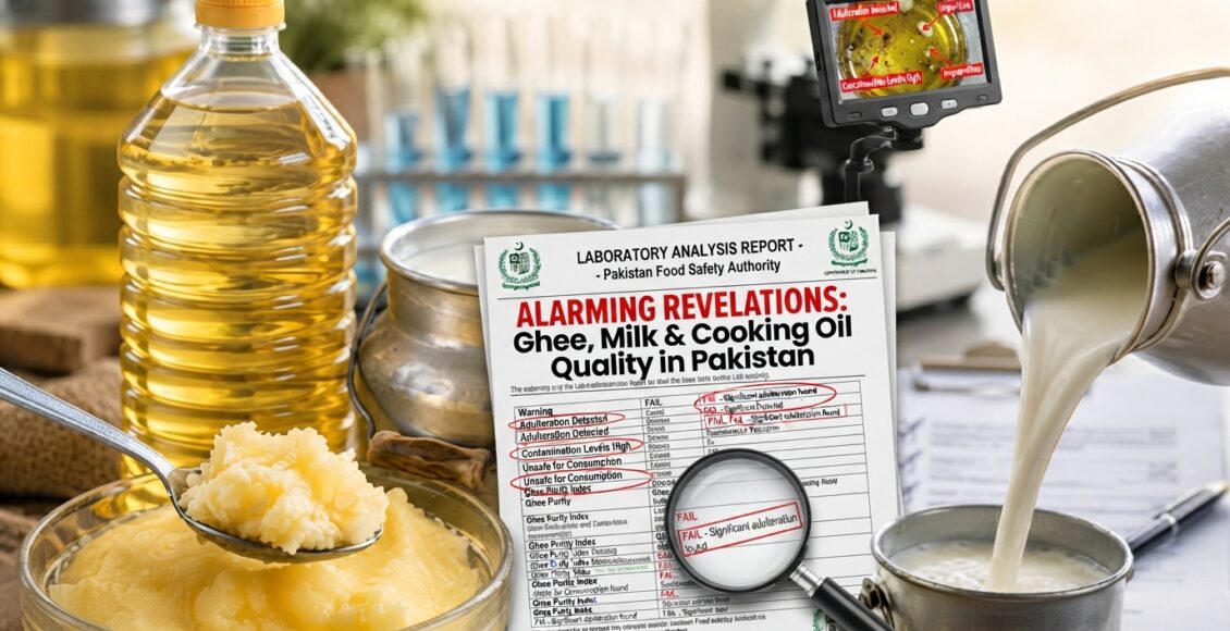 پاکستان میں گھی، دودھ اور کوکنگ آئل کے معیار پر تشویشناک انکشافات