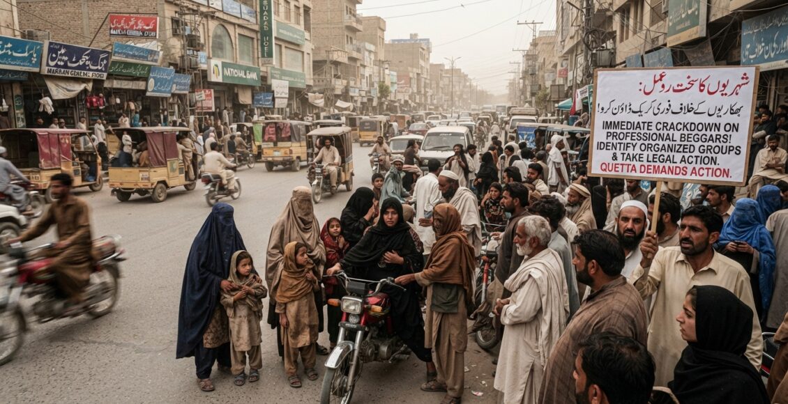 کوئٹہ' پیشہ ور بھکاریوں کی بھرمار، شہریوں کا سخت ردعمل'کارروائی کا مطالبہ