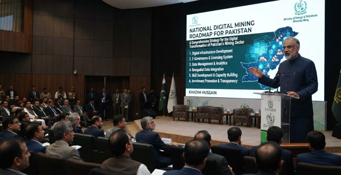 کان کنی کے شعبے کیلئے جامع قومی ڈیجیٹل روڈ میپ تیار کیا جائے ' خادم حسین
