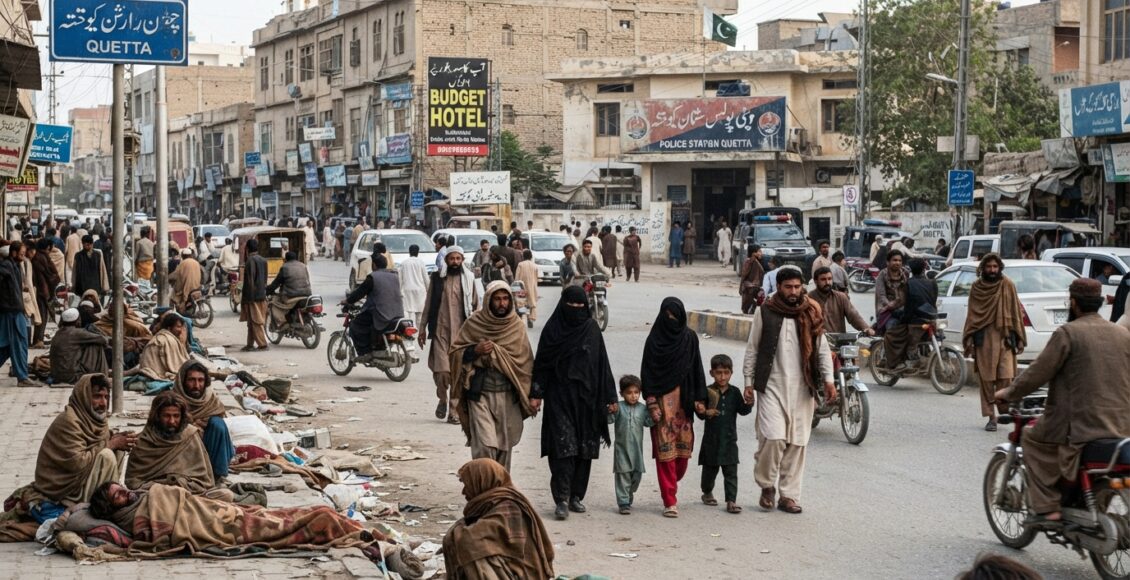 کوئٹہ، جناح روڈ پر منشیات کے عادی افراد کی بھر مار، خواتین اور بچوں سمیت شہری و تاجر شدید تشویش میں مبتلا