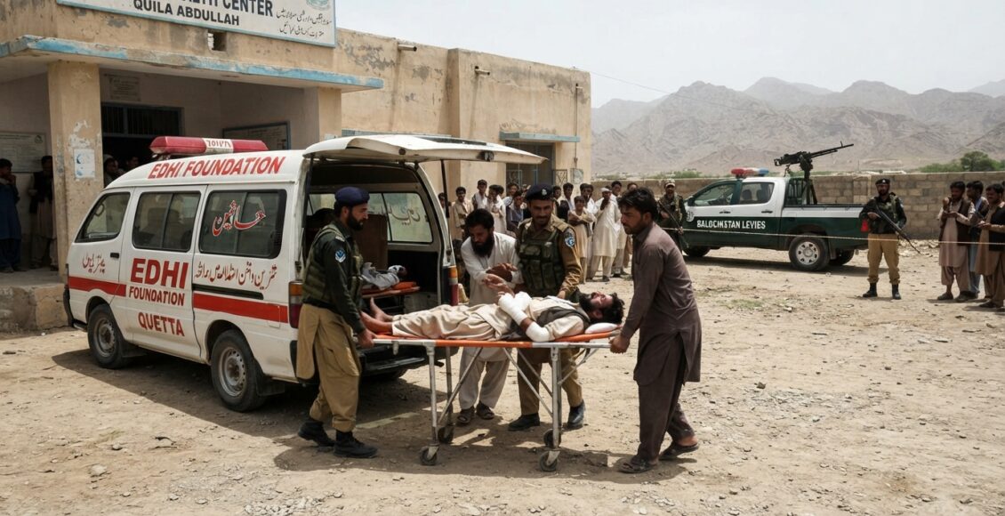 قلعہ عبداللہ، میزئی اڈہ توت اڈہ کے قریب فائرنگ سے دو افراد شدید زخمی