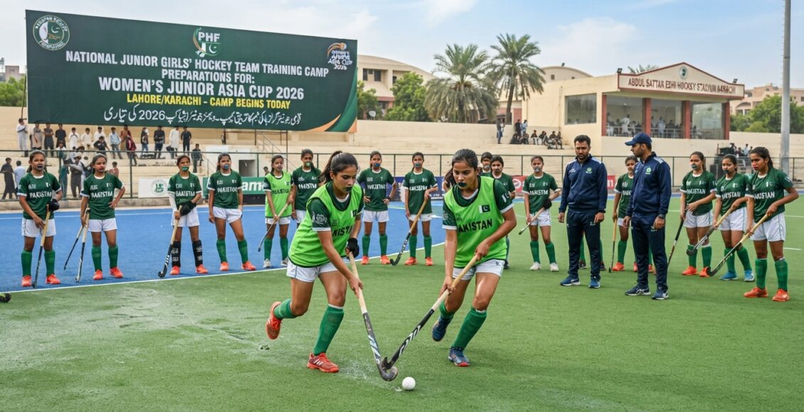ویمنز جونیئر ایشیا کپ 2026میں قومی جونیئر گرلز ہاکی ٹیم کی شرکت کے سلسلے میں تربیتی کیمپ (آج)سے شروع ہوگا