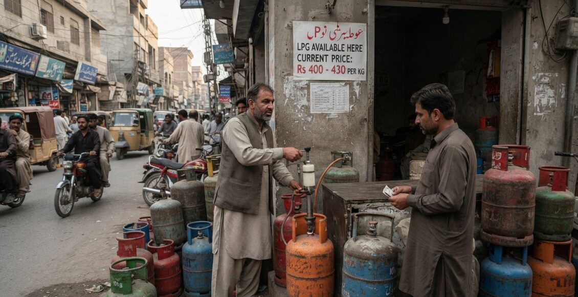 اوپن مارکیٹ میں ایل پی کی سرکاری نرخنامے پر فروخت ممکن نہ ہوسکی