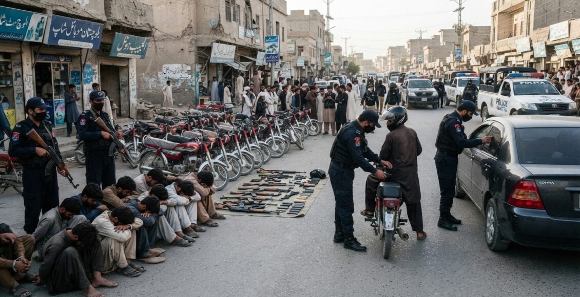 کوئٹہ، پولیس کی مختلف کارروائیاں، چوروں اور غیر قانونی مقیم افغان باشندوں سمیت متعدد ملزمان گرفتار