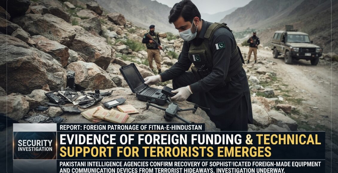 فتنة الہندوستان کے دہشتگردوں کو بیرونی سرپرستی اور مالی معاونت کے مزید شواہد سامنے آ گئے