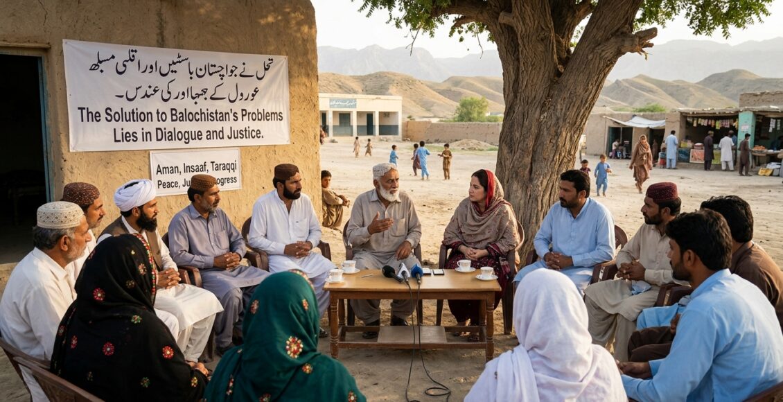 بلوچستان کے مسائل کا حل مکالمے اور انصاف میں ہے