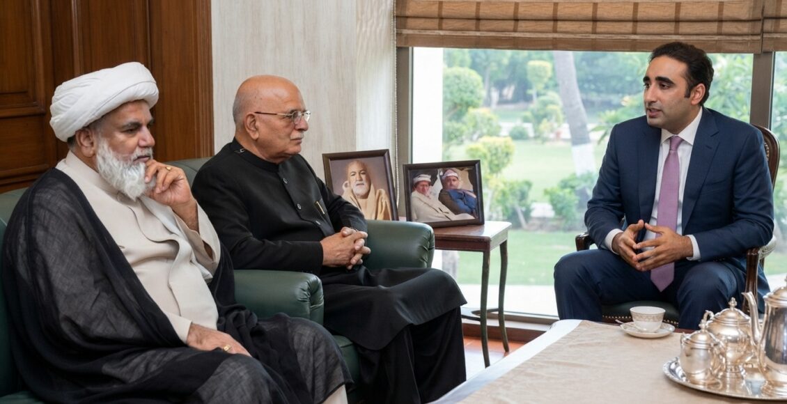 بلاول بھٹو زرداری سے محمود خان اچکزئی اور علامہ راجہ ناصر عباس کی ملاقات