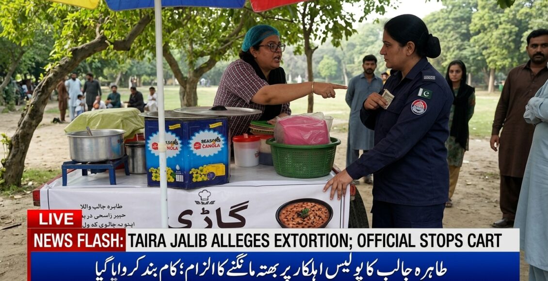 حبیب جالب کی بیٹی کو ریڑھی لگانے سے روک دیا گیا، طاہرہ نے بھتہ طلب کرنے کا الزام عائد کردیا