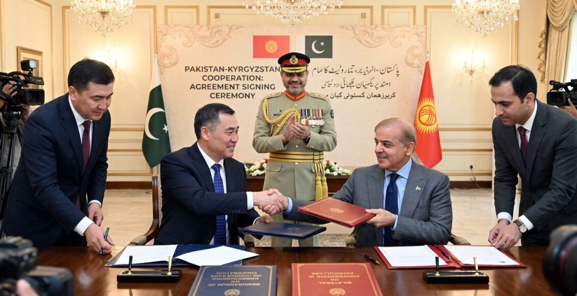 پاکستان، کرغزستان کے مابین مختلف شعبوں میں تعاون کے معاہدوں اور مفاہمتی یادداشتوں پر دستخط