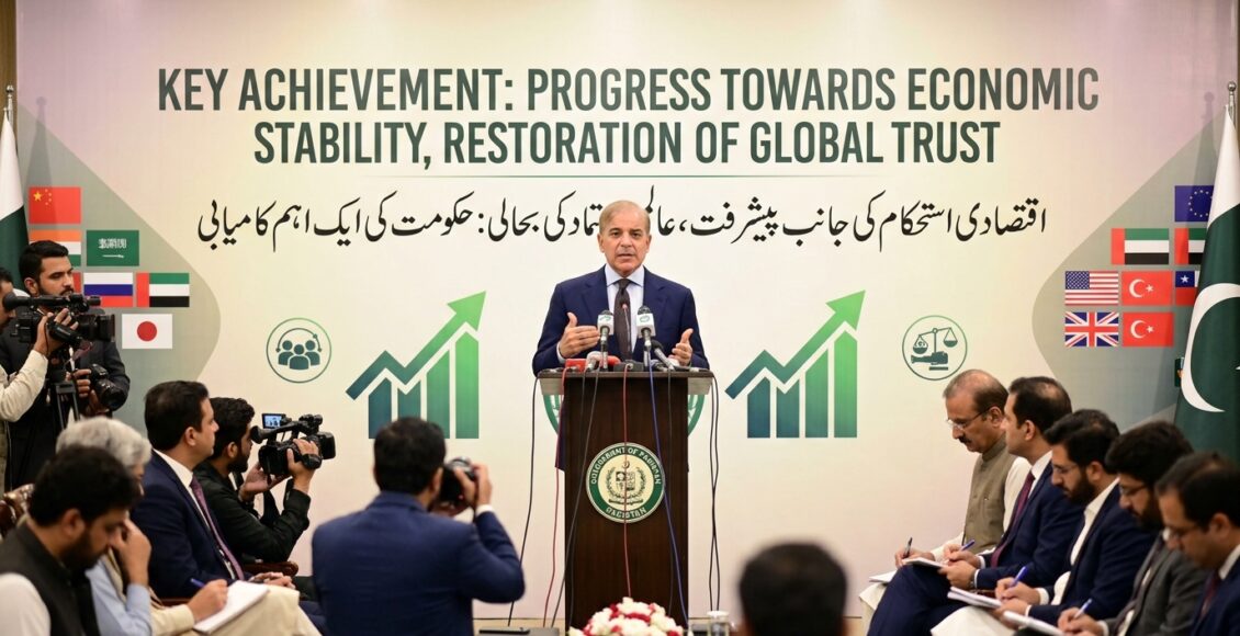 معاشی استحکام کی سمت پیش رفت، عالمی اعتماد کی بحالی شہباز شریف حکومت کی اہم کامیابی